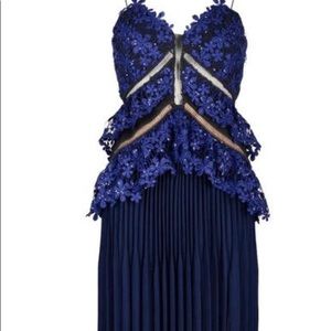 🌟SALE🌟Navy blue Self portrait dress sz 10